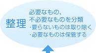 @KvȂ́AsKvȂ̂𕪗ށ@vȂ͎̂菜@KvȂ͕̂ۊǂ